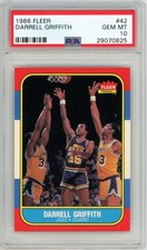 1986 Fleer #42 Darrell Griffith PSA 10  |  Set Break