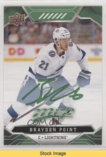2019-20 Upper Deck MVP Green Script Brayden Point #16 READ 8tn