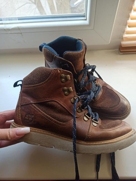 Women Timberland Boots Brown Suede 36.5 #NZD3