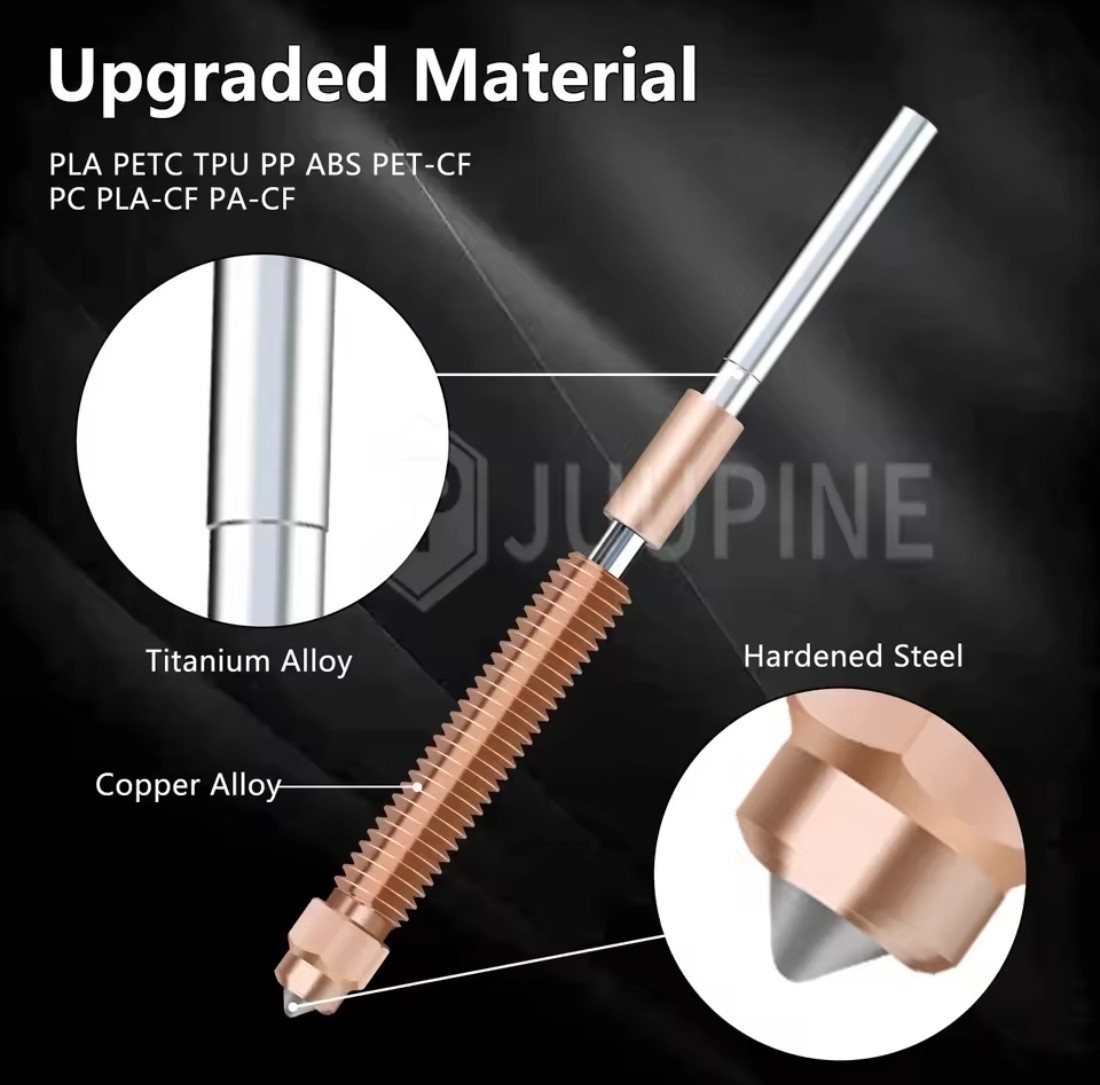 Für Creality K2 Plus 3D Drucker Hotend Kit Extruder Set 0.4mm Düse Nozzle - Bild 5