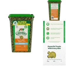 Feline Greenies Adult Dental Treats - Natural Chicken Flavor, 21 oz. Comfort Tub