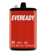 2 x EVEREADY TORCH LANTERN BATTERY 6 VOLT 6V PJ996 4R25R 908 996 430 BATTERIES
