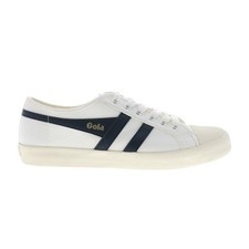 Gola Coaster CLA174 Womens Beige Canvas Lace Up Lifestyle Sneakers Shoes