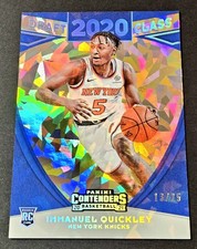 Immanuel Quickley Cracked Ice /25 Rookie 2020-21 Contenders Draft Class RC #10