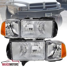 Fits 1999-2002 Dodge Ram 1500 2500 3500 Headlightscorner Signal Lamps Sport Lr