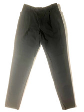 Vtg 90s New ROMEO GIGLI Mens Blk Cotton Pleat Front Slim Pant Trousers 30 Italy