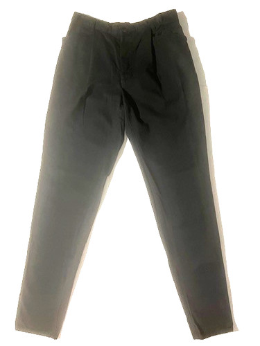Romeo Gigli, Vtg 90s New ROMEO GIGLI Mens Blk Cotton Pleat Front Slim Pant Trousers 30 Italy