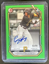 2026 Bowman Edward Florentino Retail Auto Green Border 1st Prospect #/99 Pirates