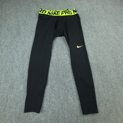 Nike PRO Dri-Fit Compression Training Tights Size Large Black Workout Running - Picture 2 of 13