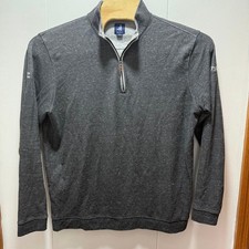 Johnnie-O Mens Size XL Gray Heathered Quarter Zip Pullover