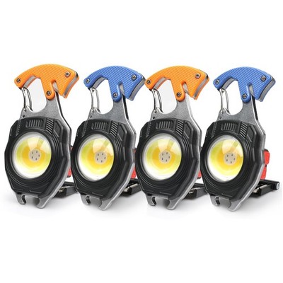 MAKDAK 4PC Keychain Flashlight Rechargeable Cob Keychain Work Light 7 Modes 1600