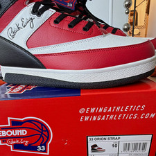 Ewing Athletics 33 Orion Strap Men  s Red/White/Black High Top Sneakers 10