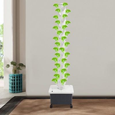 Vertical 45-Pots Hydroponics Tower Set Hydroponic Growing System Home Gardening