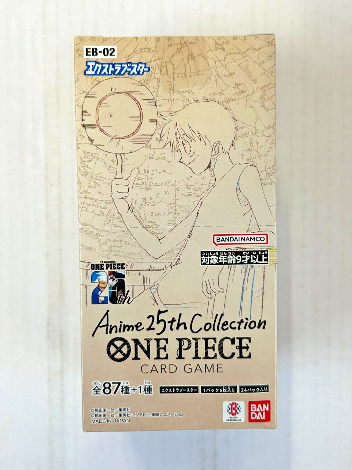 One Piece EB02 Anime Collection 25th Anniversary Booster Box Sealed Neu JAPANISCH