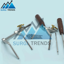 OR Grade Caspar Cervical Distractor Left Set With Screw Drivers Spine Instrument