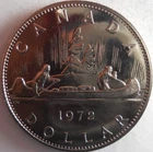 1972 CANADA DOLLAR - AU/UNC PROOF LIKE Coin - Lot M2
