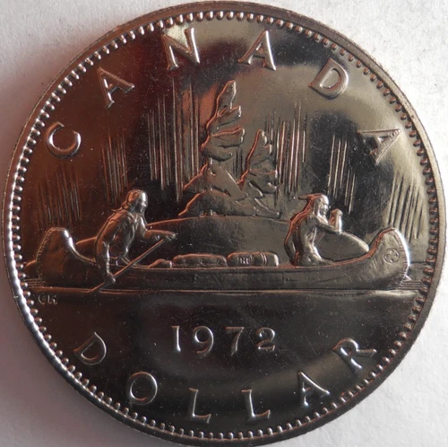 1972 CANADA DOLLAR - AU/UNC PROOF LIKE Coin - Lot M2