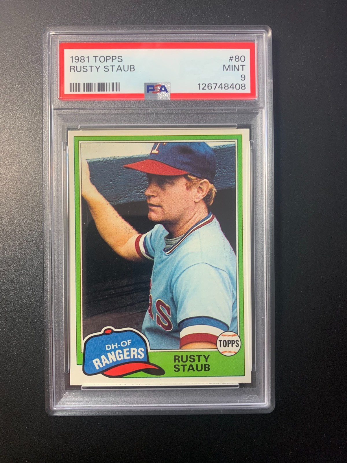 1981 Topps - Rusty Staub #80 Graded PSA 9