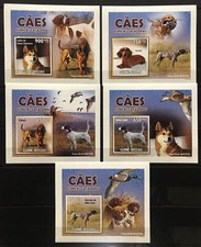 Cats / Pets  on stamps 5 Luxes  Guinea Bissau  - MNH** - XY