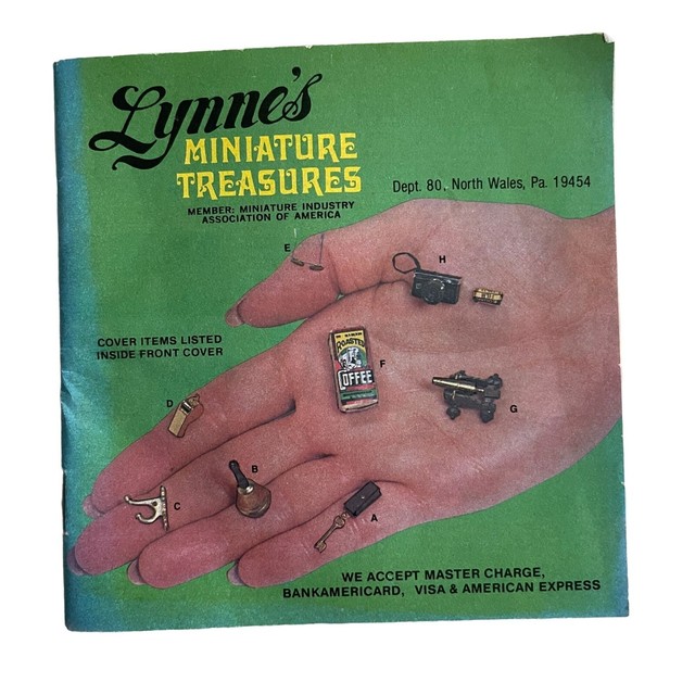 Vintage 1970s Lynne's Miniature Treasures Dollhouse Catalog Association Vintage 1970s Lynne's Miniature Treasures Dollhouse Catalog Association