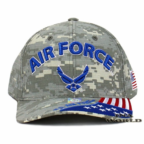 U.S. AIR FORCE Hat USAF Military Logo Embroidery Official Licensed Baseball Cap - Picture 100 of 155