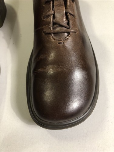 Scarpe Dr Martens donna 7 Lorrie III pelle marrone Oxford foderata suola ad aria - Foto 7 di 18