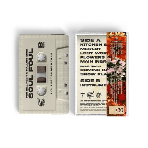 PRO DILLINGER x MALLORI KNOX Soul Foul #07/30 Bone Cassette Tape + Obi Strip NEW - Picture 3 of 6