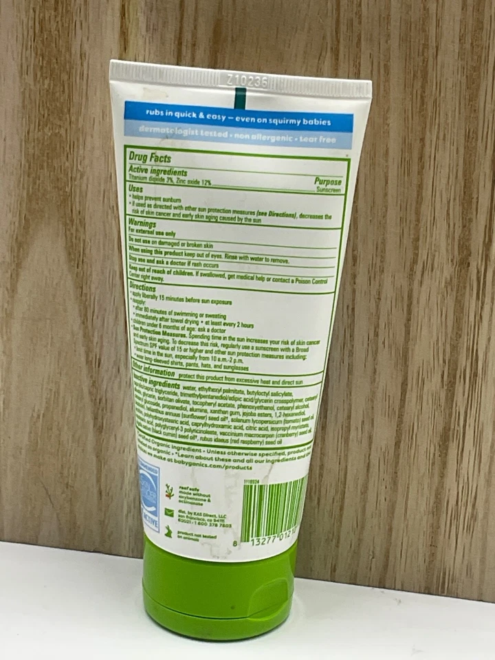 Babyganics минеральный солнцезащитный крем SPF 50 6fl унций - Изображение 2 из 4