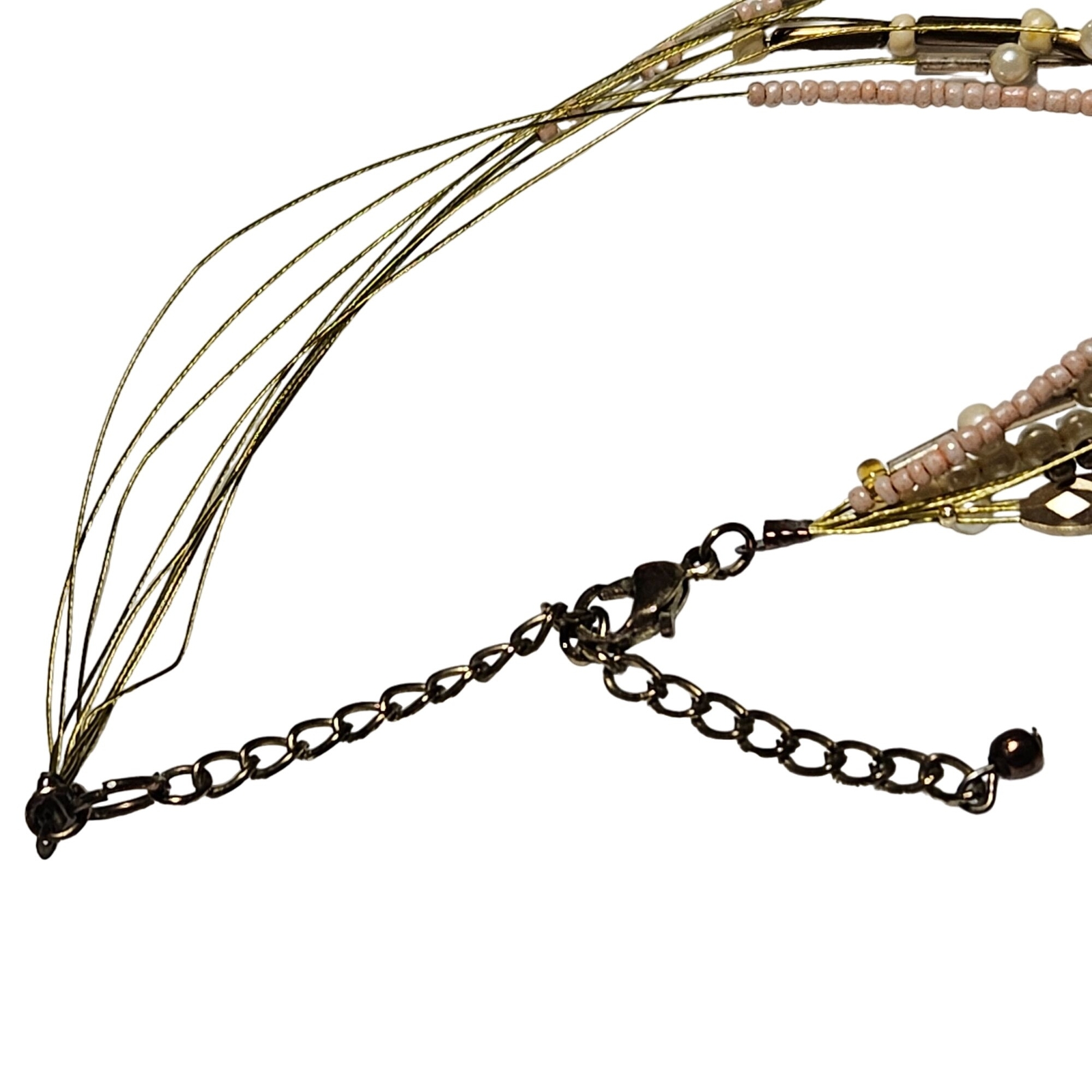 Boho Chic Multi Strand Beaded Statement Necklace … - image 6