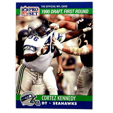 Cortez Kennedy 1990 Pro Set Rookie Card #671 NFL Seattle Seahawks. rookie card picture