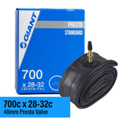 Giant 700c x 28-32c 48mm Presta Valve Road Bike Inner Tube