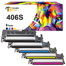 1-5 Toner Compatible For Samsung Colour Laser Express C410W C460FW C460W CLT406S