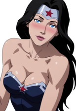 Wonder Woman Comic Waifu Weatherproof Anime Sticker 6 Car Decal