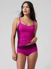 Athleta Coastline Bra Cup Tankini Top,Electric Fuchsia SIZE 36B/C 988629 W0708H