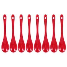 8PCS Ceramic Spoon Multi-function Coffee Scoop Tea Spoon Tableware for Home