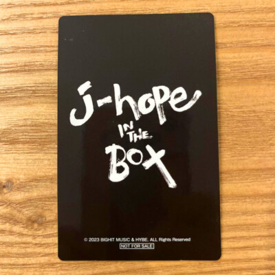 J-HOPE IN THE BOX Movie JAPAN Limited Official Photo Card 1st 2nd
