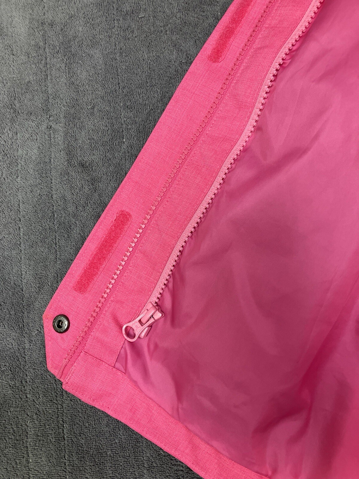 Under Armour Jacket Women’s Large Pink Full Zip Lined Rain Windbreaker Coat thumbnail 9