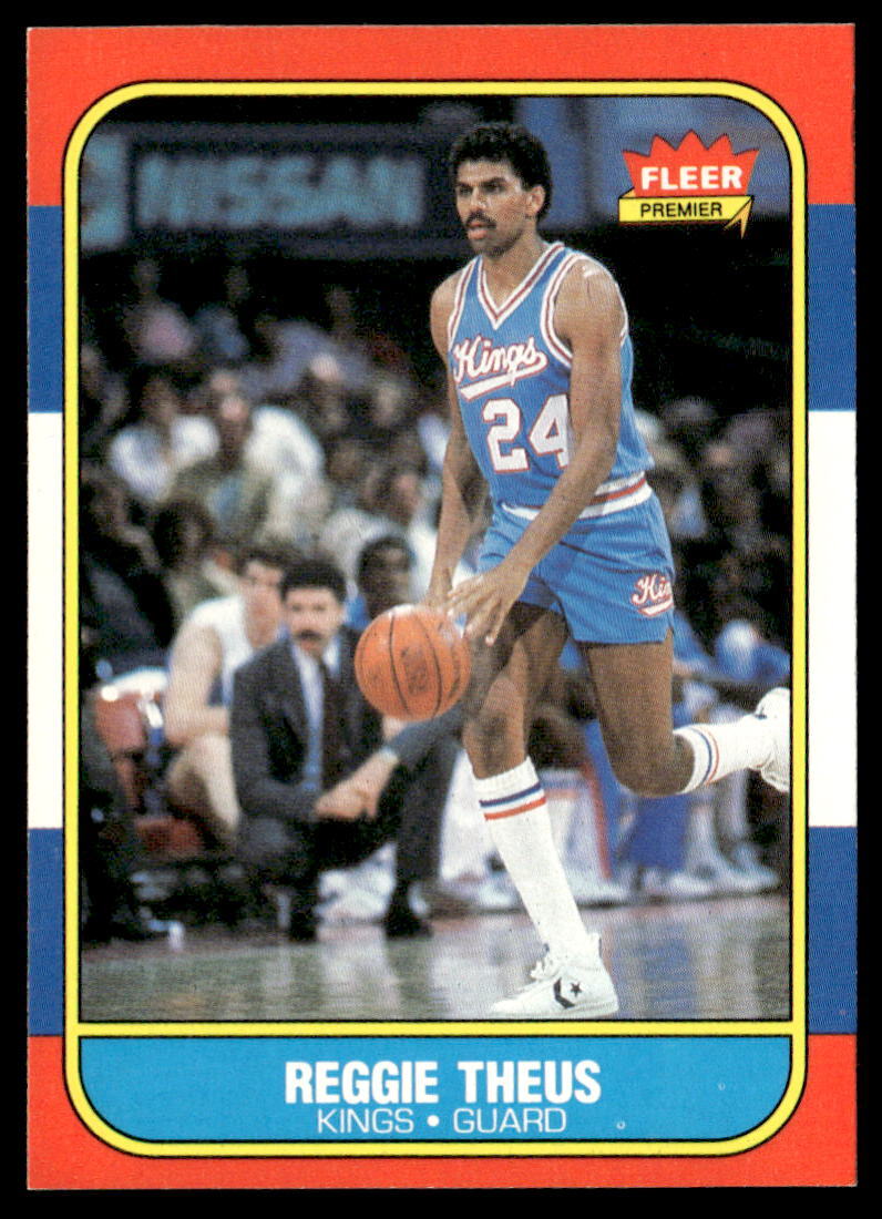 1986 Fleer #108 Reggie Theus Basketball Sacramento Kings