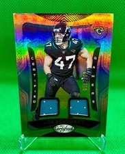 Joe Schobert 2021 Certified Gamers Mirror Bronze 78/199 Game Used Dual Patch