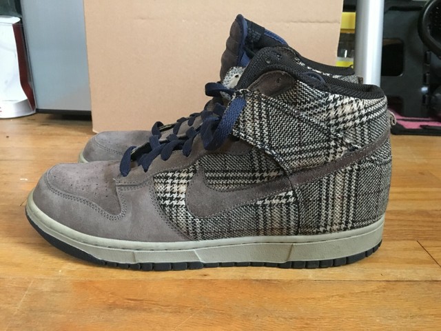nike dunk high premium tweed