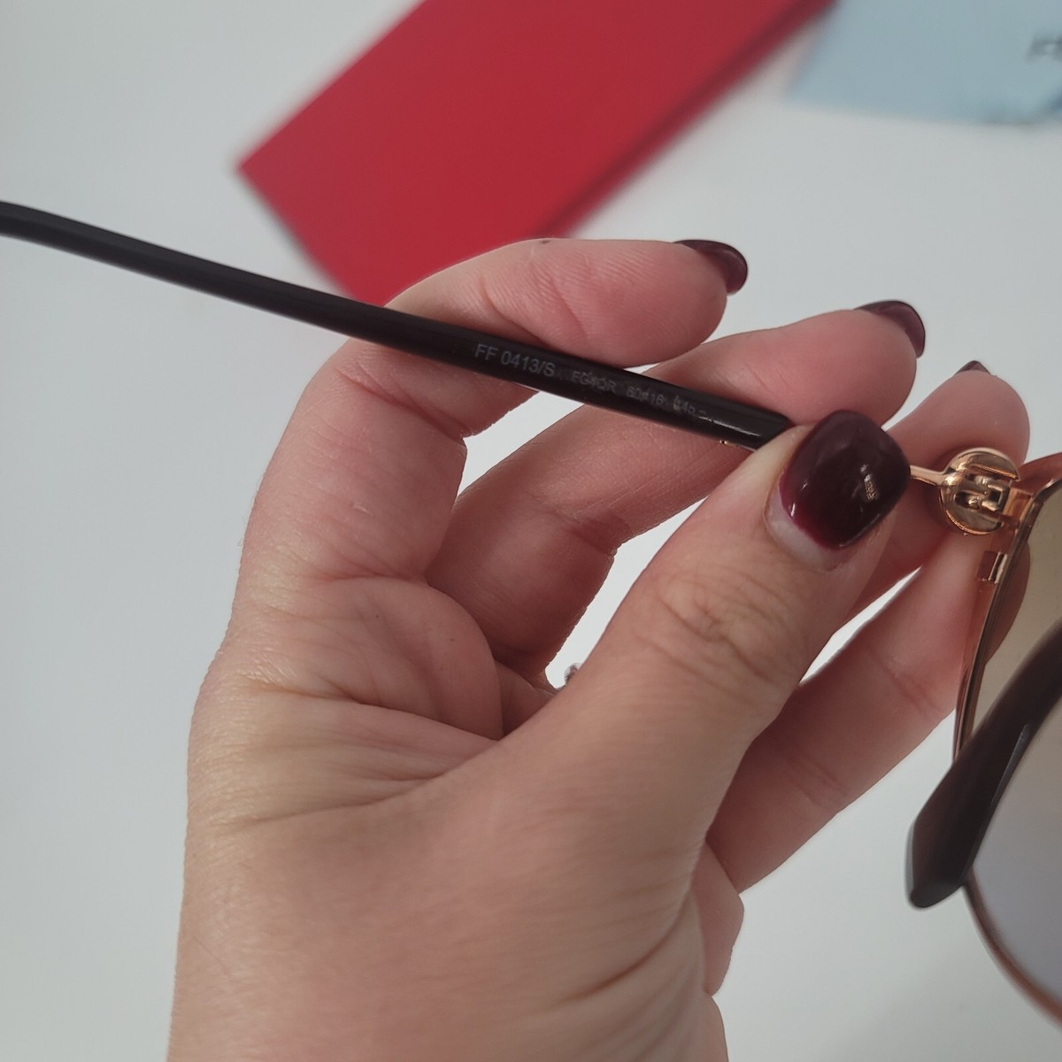 Fendi FF 0413/S FG4QR Cat Eye Sunglasses with Case | eBay display picture 1