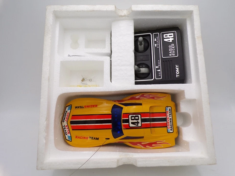 Vintage 70's Tomy Taiyo Japan R/C Corvette Stingray NMIB Tyco Nikko - Image 3 of 4