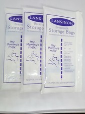 Lansinoh Breastmilk Storage Bags Pump Directly into Bags, Lot of 3 25CT Per Lot