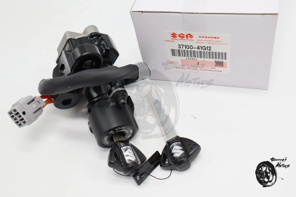 SUZUKI Genuino 2006 2024 GSXR GSX-R 600 750 INTERRUPTOR DE ENCENDIDO Y 2 LLAVES 37100-41G11 Foto 4 de 4