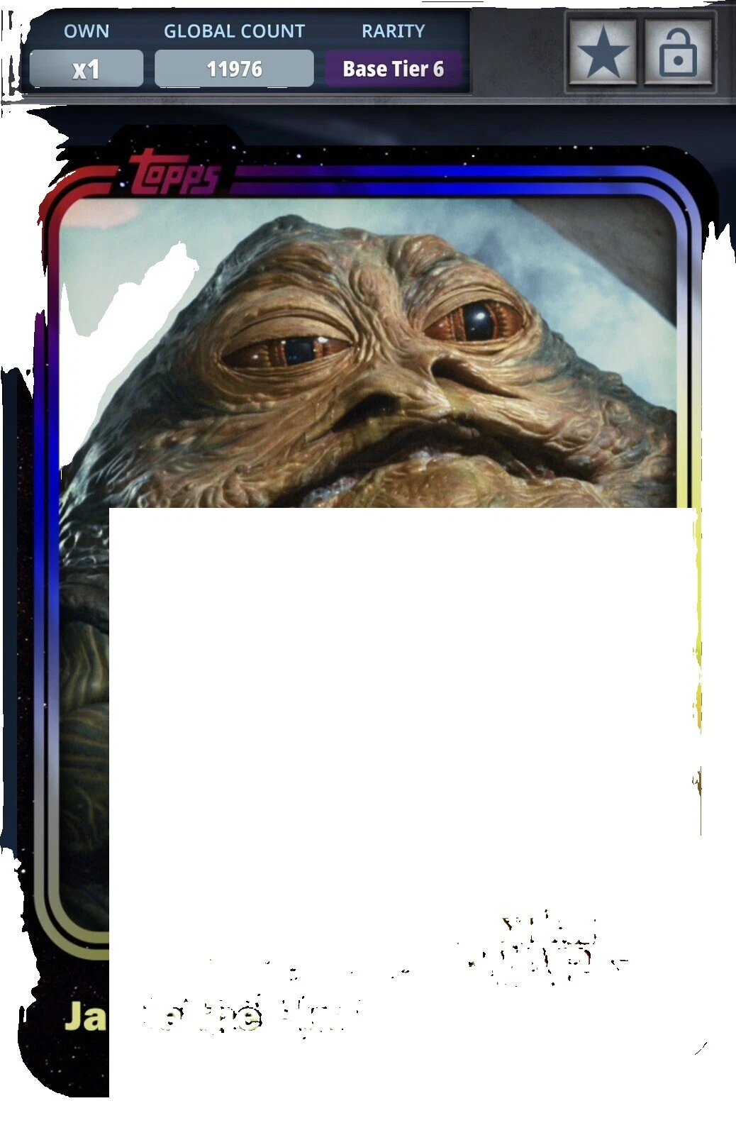 Boba Fett Star Wars War Collectable Trading Cards