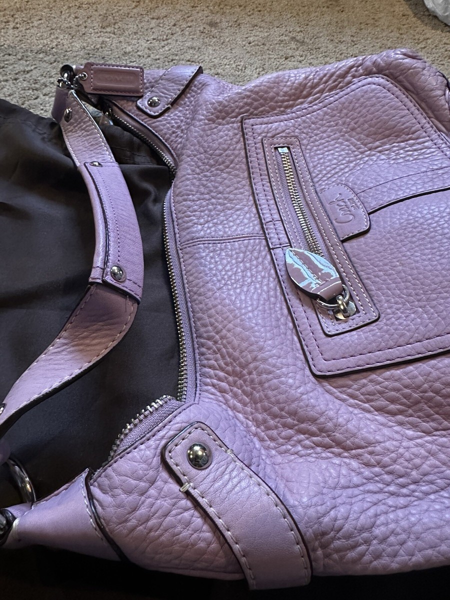 Vintage Coach Shoulder bag Cute Light Pink Leather #13159
