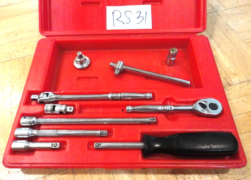 HERRAMIENTAS A PRESIÓN 11 PIEZAS 1/4 UNIDAD AMPLIABLE SERVICIO GENERAL SET 107ATMPB + 3 EXT Foto 2 de 4