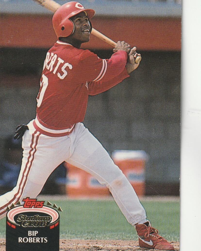 FREE SHIPPING-MINT-1992 Topps Stadium Club Bip Roberts #645 PLUS BONUS CARDS