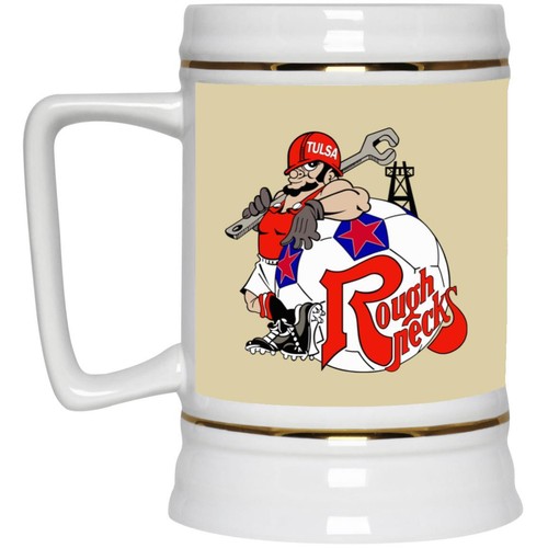 Tulsa Roughnecks Beer Stein 22 oz. Ceramic | NASL Soccer Team - Picture 5 of 5