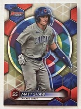 2023 Bowman's Best Prospect Matt Shaw TP-28 Chicago Cubs